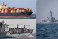 حمله ارتش یمن به سه کشتی در خلیج عدن و اقیانوس هند