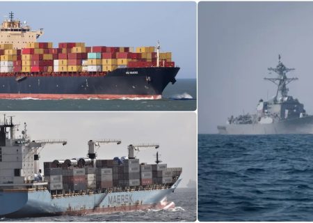حمله ارتش یمن به سه کشتی در خلیج عدن و اقیانوس هند