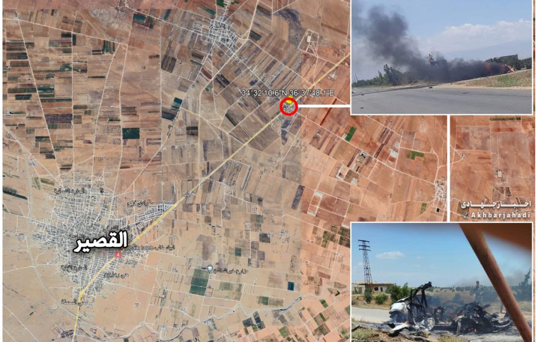 حمله پهپادی ارتش اسرائیل به حومه حمص