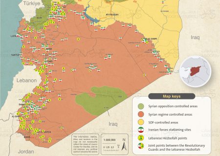 نگاهی بر پایگاه‌های نظامی ایران در سوریه + نقشه