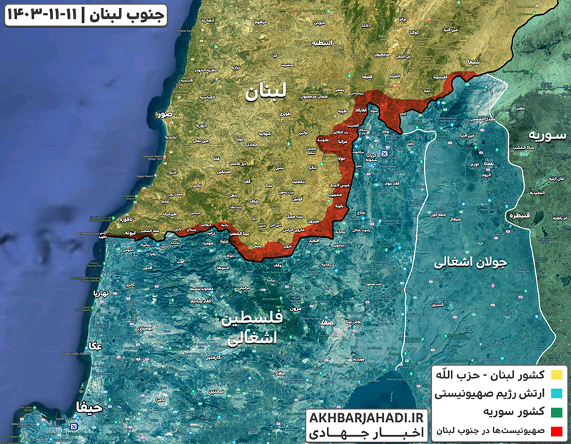 چرا رژیم اسرائیل در لبنان مانده است؟ (نقشه میدانی)