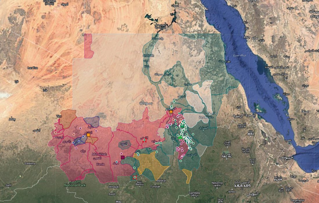 نقشه اینتراکتیو سودان طراحی شد؛ ماجرای درگیری‌ها در سودان چیست؟