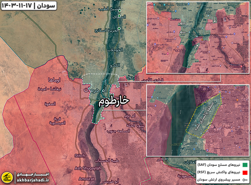 عملیات جدید نیروهای مسلح سودان (SAF) در خارطوم