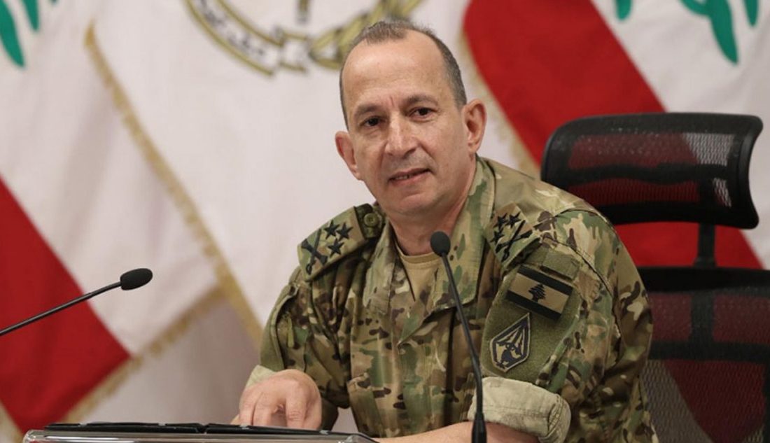 فرمانده ارتش لبنان: ترجیح می‌دهم استعفا دهم تا در خونریزی مردم شریک شوم
