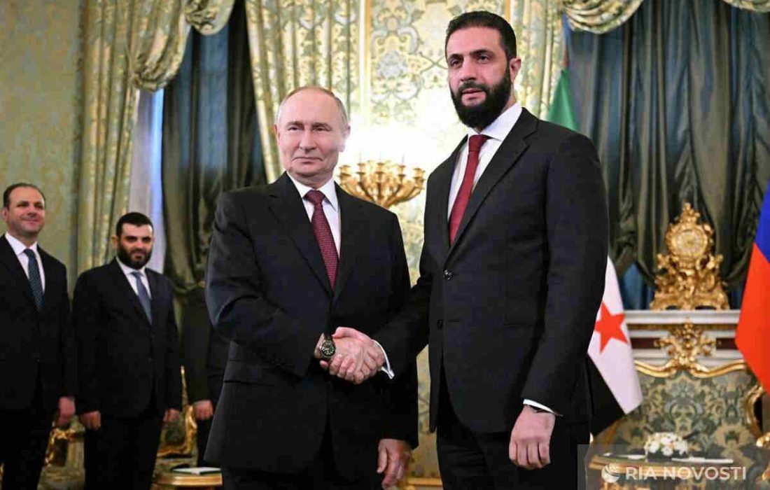 دیدار الشرع و و پوتین در مسکو