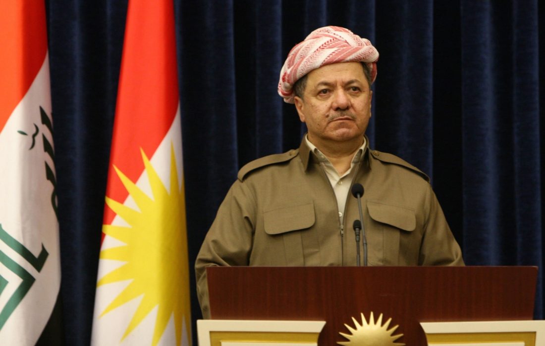 مسعود بارزانی: تشکیل ائتلاف پیش از انتخابات منطقی نیست/خروج آمریکا از عراق راه را برای بازگشت داعش هموار میکند